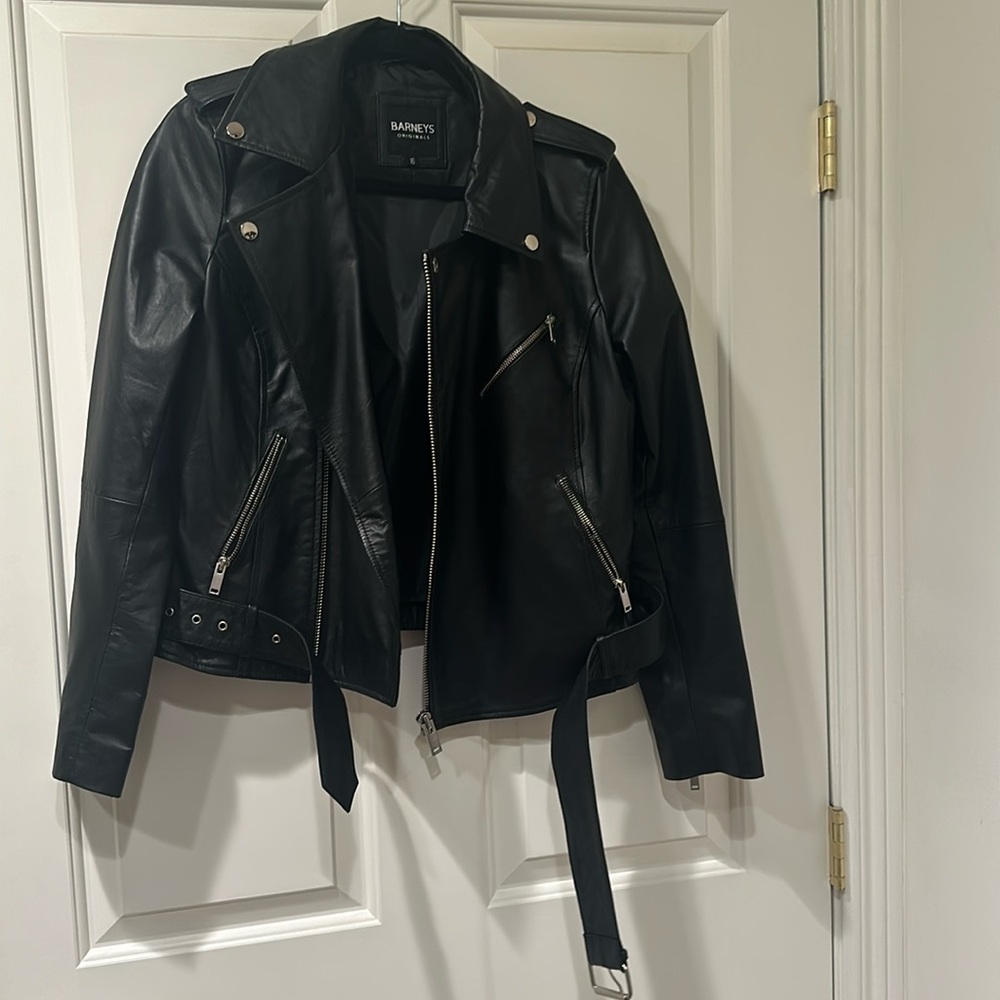 Barney’s Originals moto leather jacket